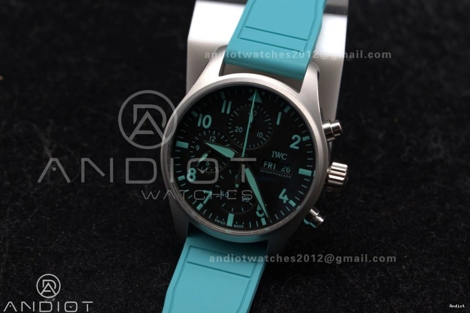 TEAM FORMULA  IW388106 Best IWC Factory 1:1 Green Mercedes-AMG Petronas  2023 Chronograph TW ONE 1103